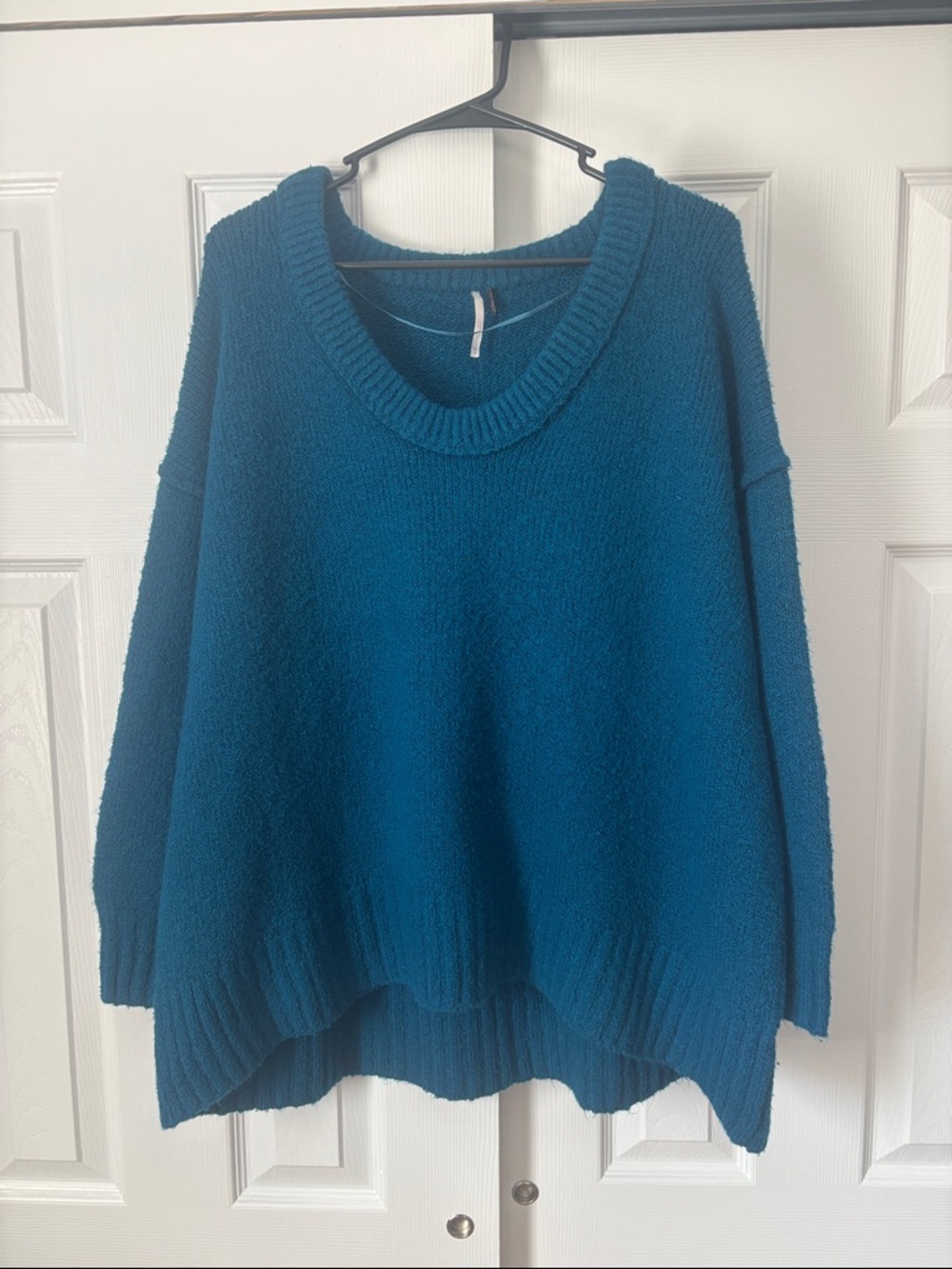 Free People Brookside Tunic Sweater Size Medium Color Blue